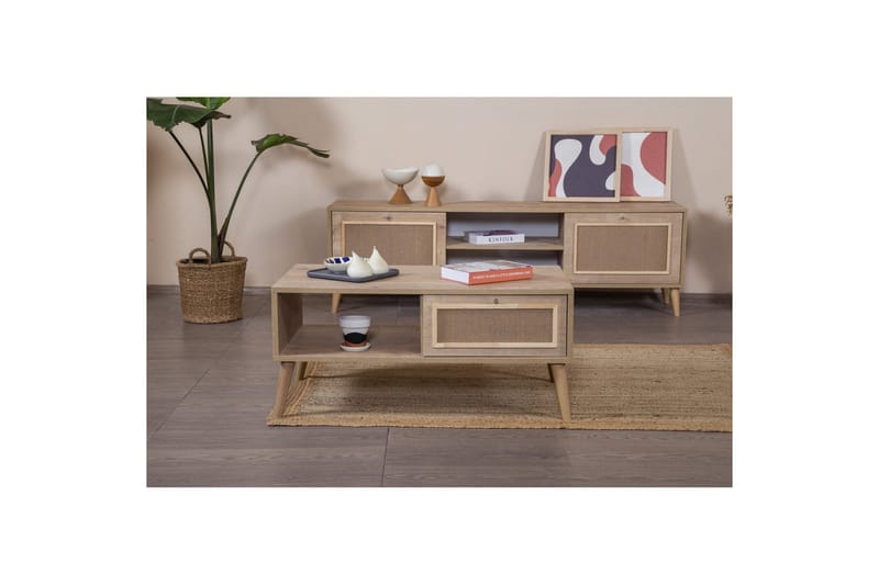 Sohvapöytä Jatinder Tammi - Tammi - Huonekalut - Pöytä & ruokailuryhmä - Sohvapöytä