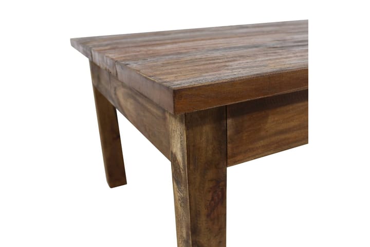 Kahvipöytä kiinteä kierrätetty puu 98x73x45 cm - Ruskea - Sohvapöytä