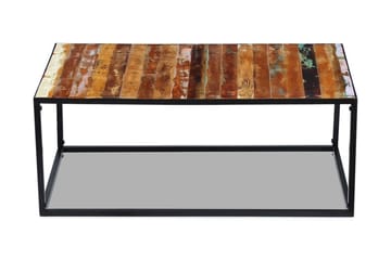 Kahvipöytä Täysi Uusiokäytetty Puu 100x60x40 cm - Ruskea - Huonekalut - Pöytä & ruokailuryhmä - Sohvapöytä