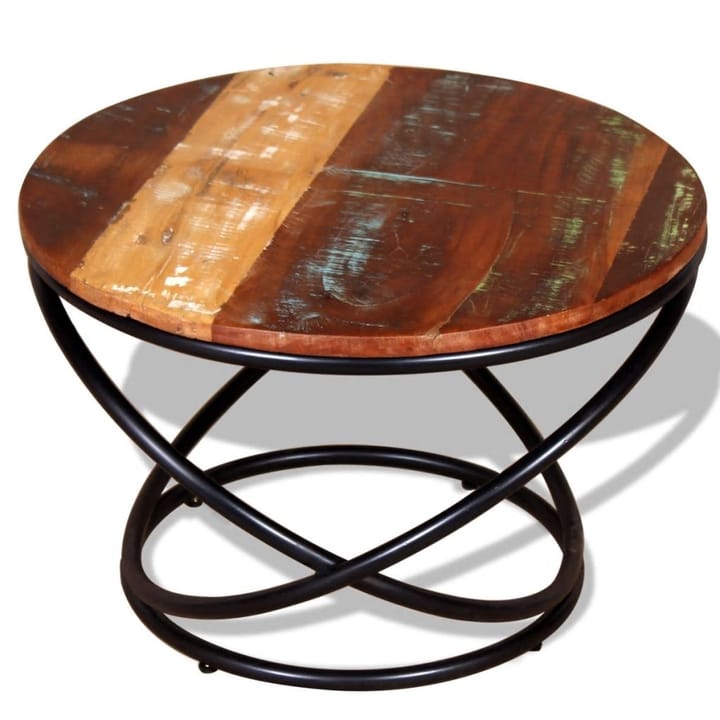 Kahvipöytä Täysi Uusiokäytetty Puu 60x60x40 cm - Monivärinen - Sohvapöytä