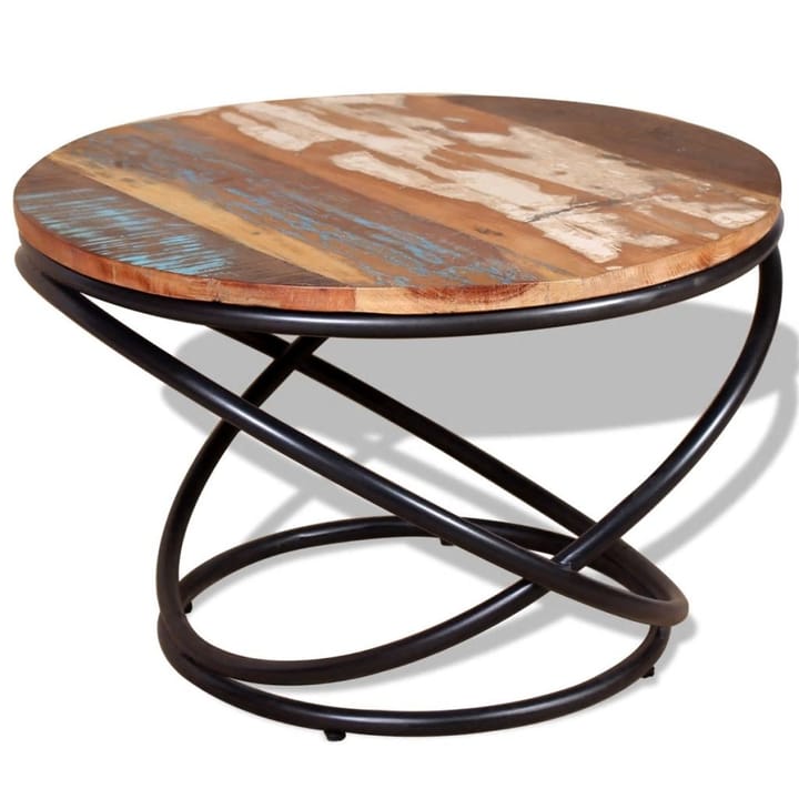Kahvipöytä Täysi Uusiokäytetty Puu 60x60x40 cm - Monivärinen - Sohvapöytä