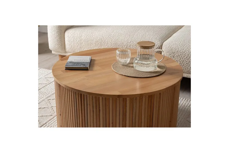 Sohvapöytä Karela Puu - Punertavanvärinen puu - Huonekalut - Pöytä & ruokailuryhmä - Sohvapöytä