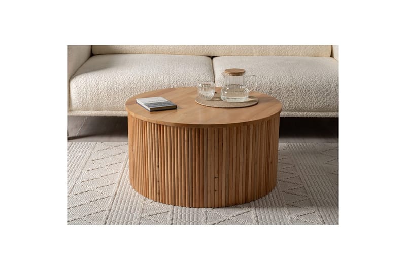 Sohvapöytä Karela Puu - Punertavanvärinen puu - Huonekalut - Pöytä & ruokailuryhmä - Sohvapöytä