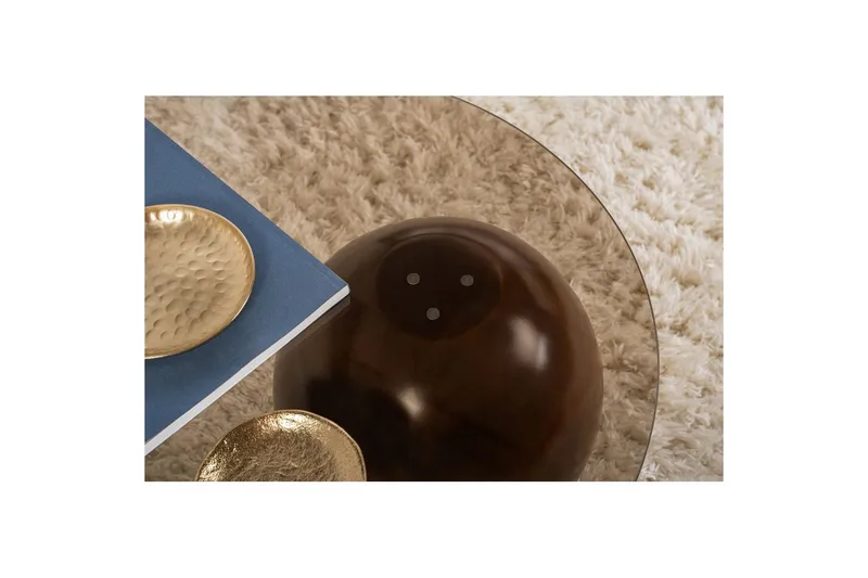 Sohvapöytä Kavilashlo Pähkinä / Pronssi - Pähkinä / Pronssi - Huonekalut - Pöytä & ruokailuryhmä - Sohvapöytä