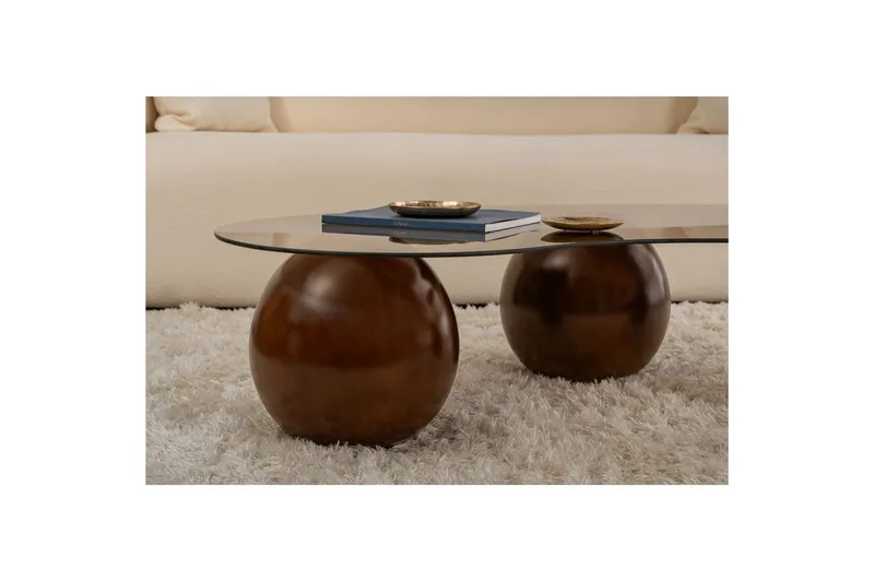 Sohvapöytä Kavilashlo Pähkinä / Pronssi, Pähkinä / Pronssi