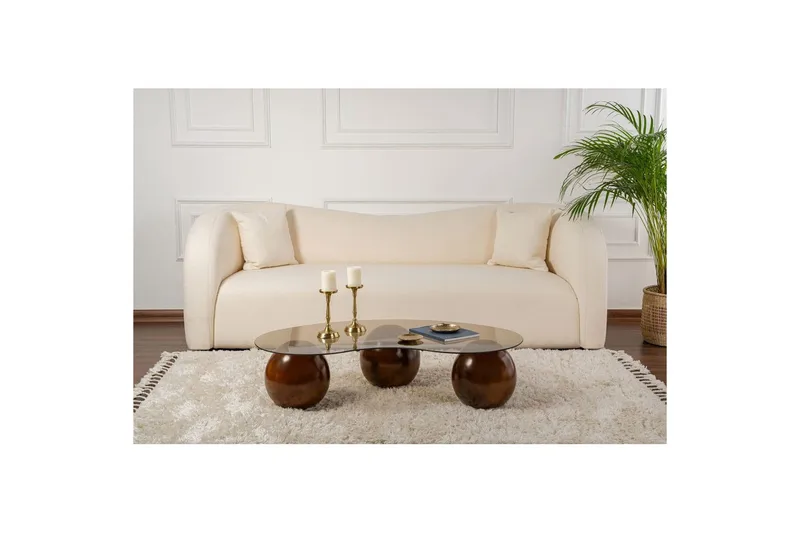 Sohvapöytä Kavilashlo Pähkinä / Pronssi - Pähkinä / Pronssi - Huonekalut - Pöytä & ruokailuryhmä - Sohvapöytä