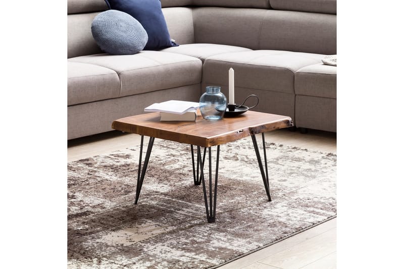 Kezia Sohvapöytä 56 cm - Massiivipuu/Musta - Huonekalut - Pöytä & ruokailuryhmä - Sohvapöytä