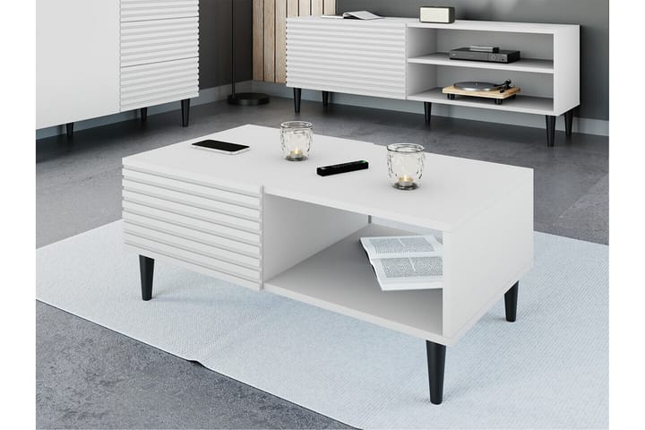 Sohvapöytä Kintore 52 cm - Valkoinen - Sohvapöytä