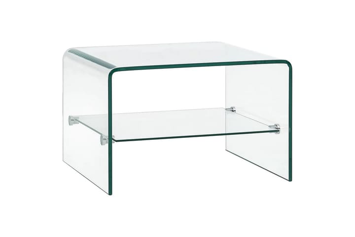 Sohvapöytä kirkas 50x45x33 cm karkaistu lasi - Läpinäkyvä - Sohvapöytä