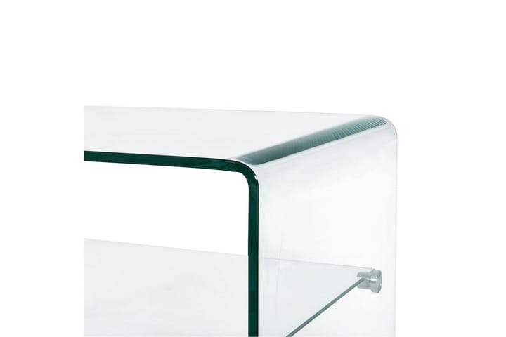 Sohvapöytä kirkas 50x45x33 cm karkaistu lasi - Läpinäkyvä - Sohvapöytä
