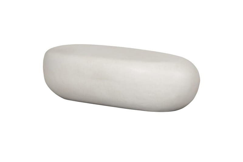 Sohvapöytä Kivi, Valkoinen, 28x100x43 cm