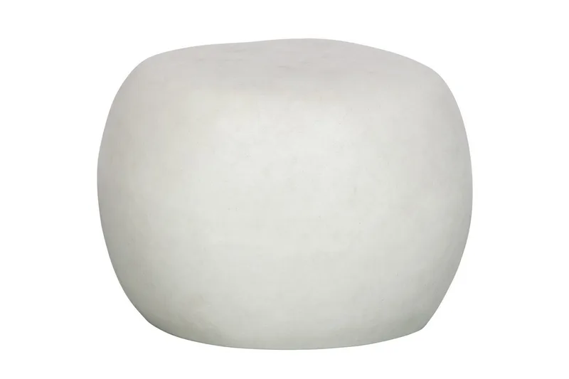 Sohvapöytä Kivi, Valkoinen, 35x50x50 cm