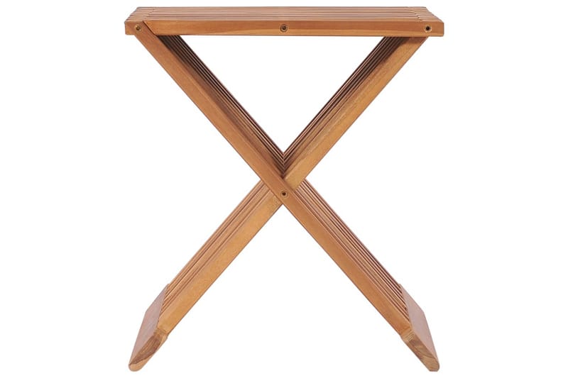 Kokoontaitettava jakkara 40x32x45 cm täysi tiikki - Huonekalut - Pöytä & ruokailuryhmä - Sohvapöytä
