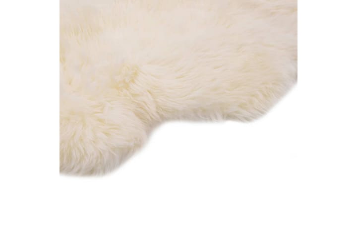 Lampaannahkamatto 60x90 cm valkoinen - Valkoinen - Sohvapöytä