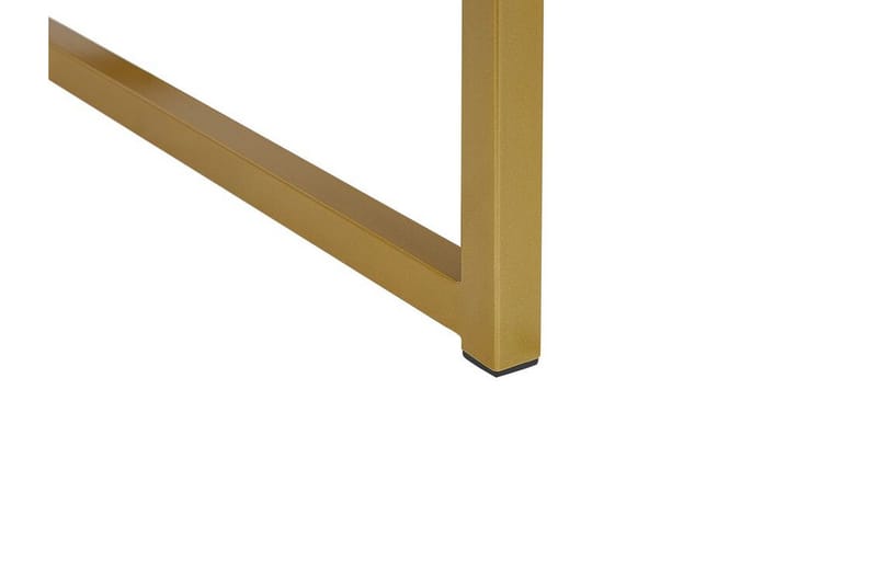 Largona 40 cm neliömäinen sohvapöytä laatikoilla puinen metallirunko - Valkoinen - Huonekalut - Pöytä & ruokailuryhmä - Sohvapöytä