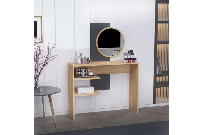 Laxman Kampauspöytä 96 cm - Sininen/Antrasiitti - Huonekalut - Pöytä & ruokailuryhmä - Meikki- & kampauspöydät - Meikkipöytä peilillä