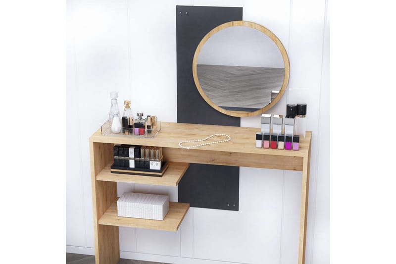 Laxman Kampauspöytä 96 cm - Sininen/Antrasiitti - Huonekalut - Pöytä & ruokailuryhmä - Meikki- & kampauspöydät - Meikkipöytä peilillä