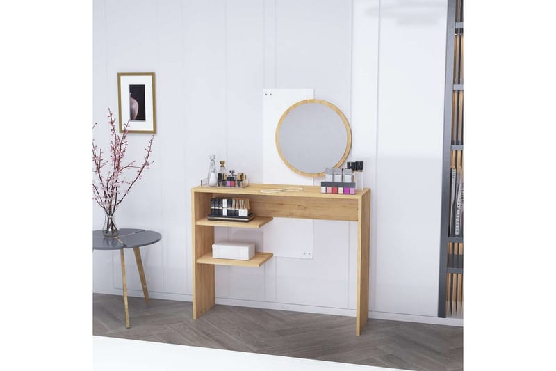 Laxman Kampauspöytä 96 cm - Sininen/Valkoinen - Huonekalut - Pöytä & ruokailuryhmä - Meikki- & kampauspöydät - Meikkipöytä peilillä