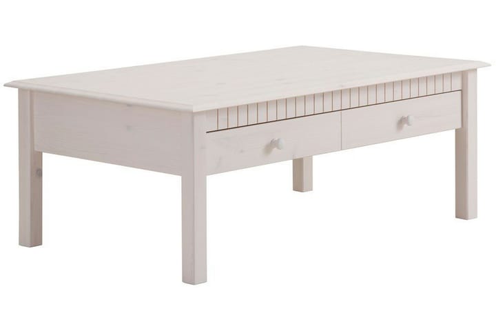 Sohvapöytä Lidwina 110 cm - Valkoinen - Sohvapöytä