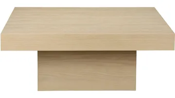 Sohvapöytä Lunvik 100x100 cm - Valkopigmentoitu - Huonekalut - Pöytä & ruokailuryhmä - Sohvapöytä