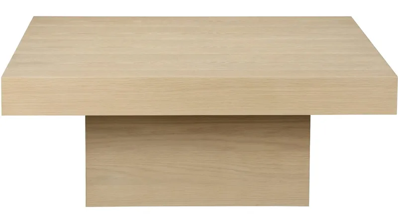 Sohvapöytä Lunvik 100x100 cm - Valkopigmentoitu - Huonekalut - Pöytä & ruokailuryhmä - Sohvapöytä