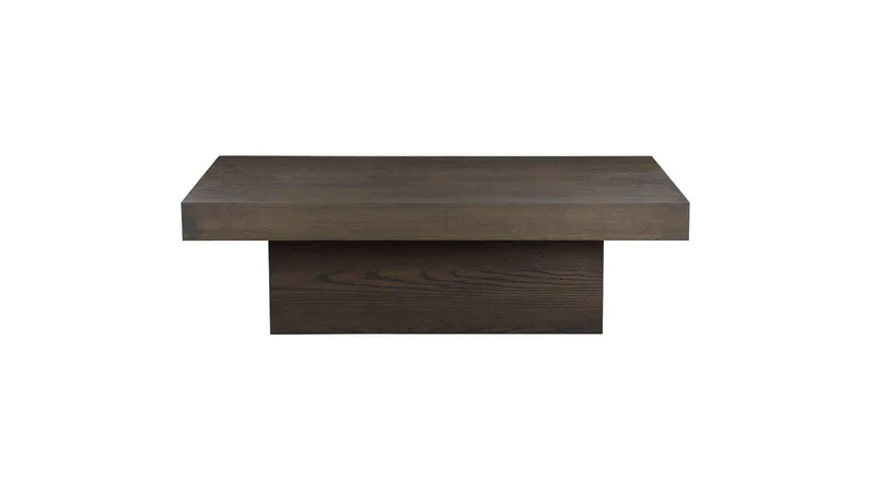 Sohvapöytä Lunvik 130x70 cm - Ruskealakattu ja valkopigmentoitu viimeistely - Huonekalut - Pöytä & ruokailuryhmä - Sohvapöytä