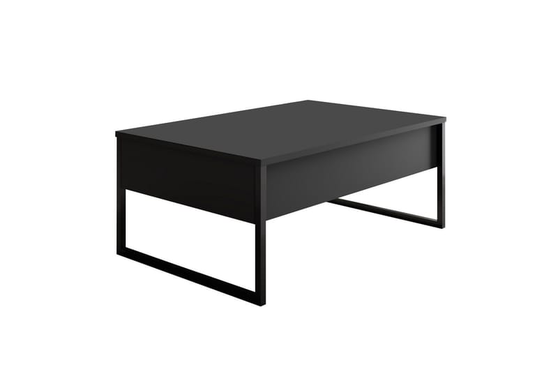 Luxe Sivupöytä 90x40 cm Musta, Hanah Home