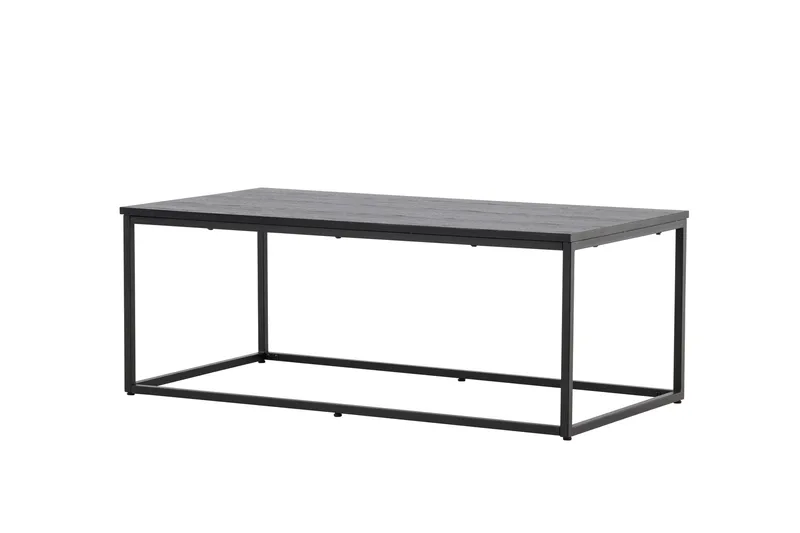 Mallan suorakulmainen sohvapöytä 120x60 cm maalattua puuta - Musta - Huonekalut - Pöytä & ruokailuryhmä - Sohvapöytä