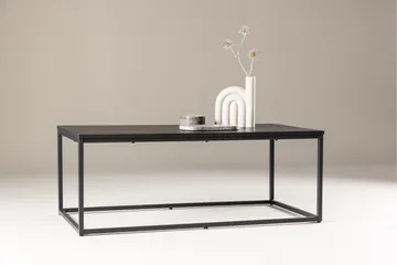 Mallan suorakulmainen sohvapöytä 120x60 cm maalattua puuta - Musta - Huonekalut - Pöytä & ruokailuryhmä - Sohvapöytä