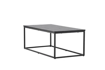 Mallan suorakulmainen sohvapöytä 120x60 cm maalattua puuta - Musta - Huonekalut - Pöytä & ruokailuryhmä - Sohvapöytä