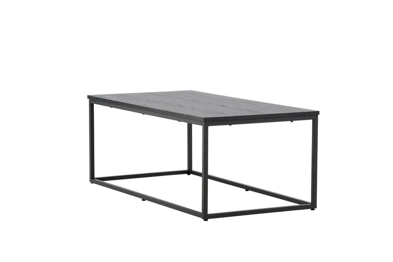 Mallan suorakulmainen sohvapöytä 120x60 cm maalattua puuta - Musta - Huonekalut - Pöytä & ruokailuryhmä - Sohvapöytä