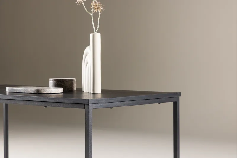 Mallan suorakulmainen sohvapöytä 120x60 cm maalattua puuta - Musta - Huonekalut - Pöytä & ruokailuryhmä - Sohvapöytä