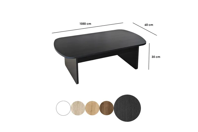 Sohvapöytä Malo Musta - Musta - Huonekalut - Pöytä & ruokailuryhmä - Sohvapöytä