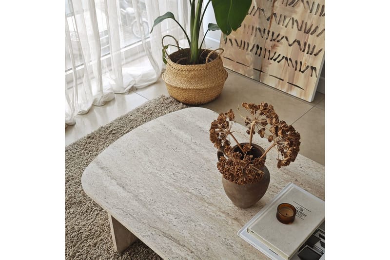 Sohvapöytä Malo Travertiini - Travertiini - Huonekalut - Pöytä & ruokailuryhmä - Sohvapöytä