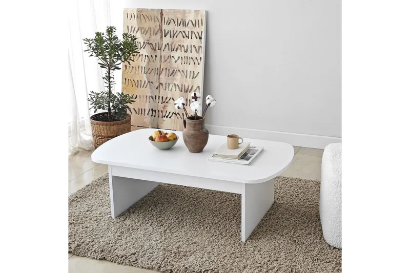 Sohvapöytä Malo Valkoinen - Valkoinen - Huonekalut - Pöytä & ruokailuryhmä - Sohvapöytä