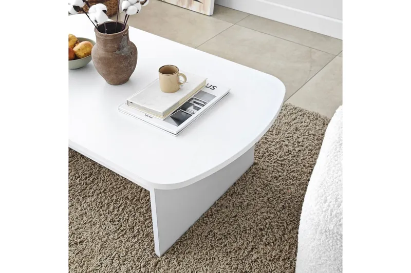 Sohvapöytä Malo Valkoinen - Valkoinen - Huonekalut - Pöytä & ruokailuryhmä - Sohvapöytä