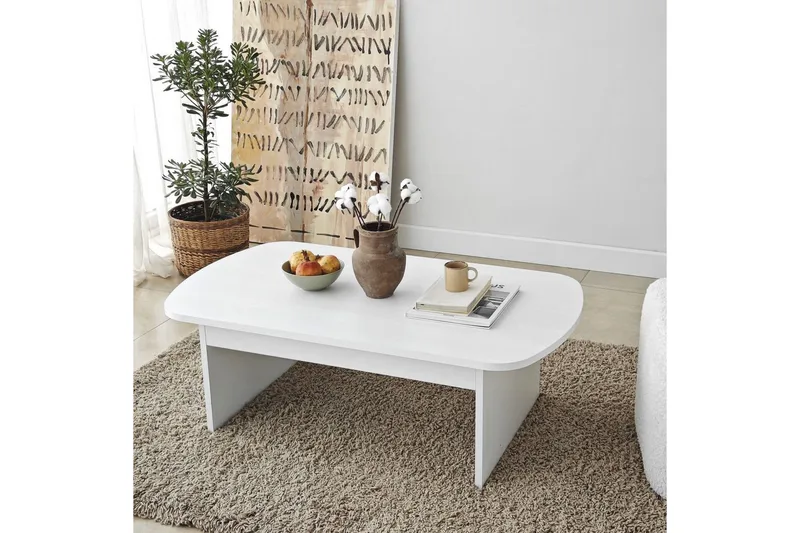 Sohvapöytä Malo Valkoinen - Valkoinen - Huonekalut - Pöytä & ruokailuryhmä - Sohvapöytä