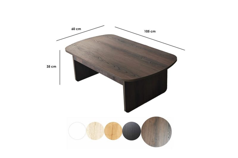 Sohvapöytä Malo Pähkinäpuu - Pähkinäpuu - Huonekalut - Pöytä & ruokailuryhmä - Sohvapöytä