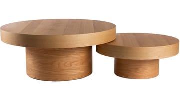 Sohvapöytä Malvik 30 cm / Ø70 cm - Luonnontammi - Huonekalut - Pöytä & ruokailuryhmä - Sohvapöytä