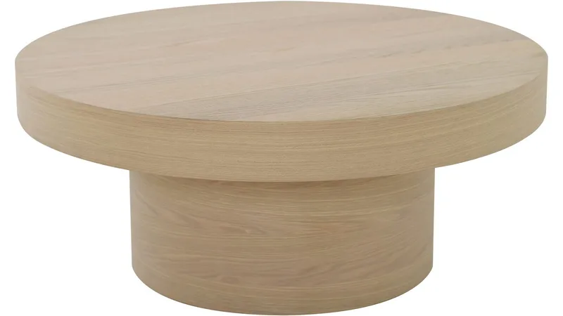 Sohvapöytä Malvik 41 cm / Ø98 cm, Valkopigmentoitu tammi