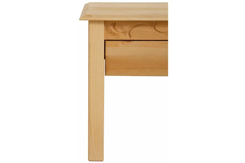 Marzell 60 cm neliönmuotoinen sohvapöytä laatikoilla massiivipuuta - Beige - Huonekalut - Pöytä & ruokailuryhmä - Sohvapöytä