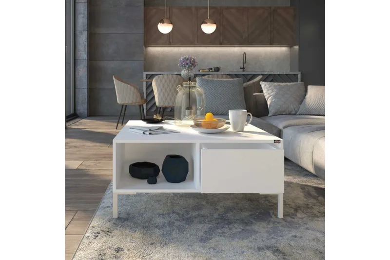 Sohvapöytä Masao Almasi / Valkoinen - Almasi / Valkoinen - Huonekalut - Pöytä & ruokailuryhmä - Sohvapöytä
