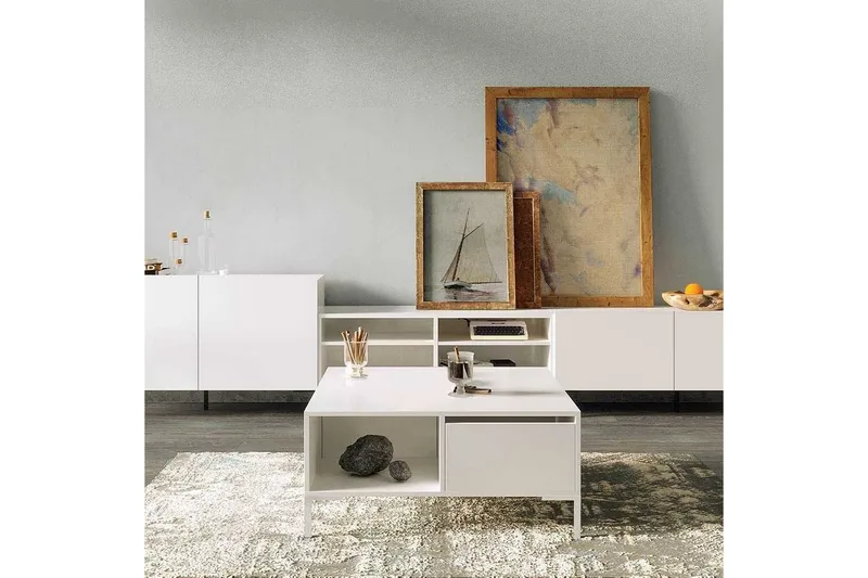 Sohvapöytä Masao Almasi / Valkoinen - Almasi / Valkoinen - Huonekalut - Pöytä & ruokailuryhmä - Sohvapöytä