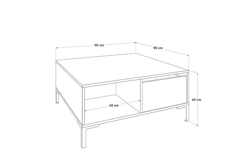 Sohvapöytä Masao Almasi / Valkoinen - Almasi / Valkoinen - Huonekalut - Pöytä & ruokailuryhmä - Sohvapöytä