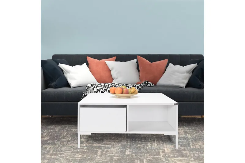 Sohvapöytä Masao Almasi / Valkoinen - Almasi / Valkoinen - Huonekalut - Pöytä & ruokailuryhmä - Sohvapöytä