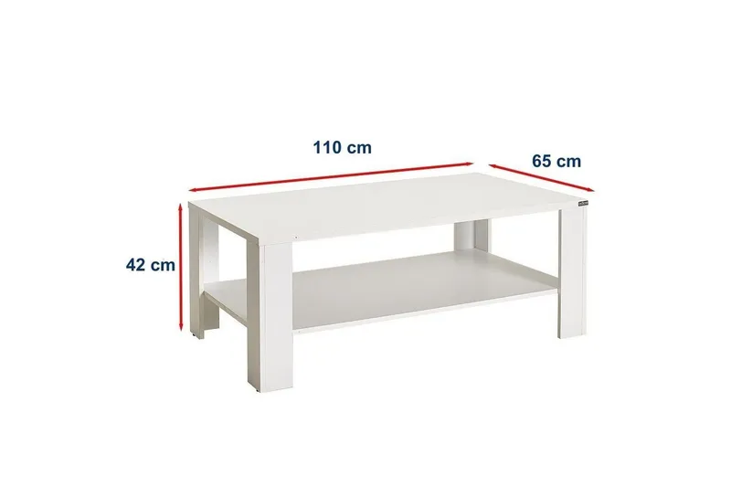 Sohvapöytä Masao sohvapöytä Vit - Huonekalut - Pöytä & ruokailuryhmä - Sohvapöytä