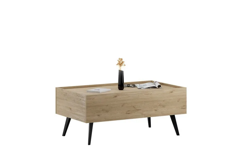 Sohvapöytä Masao tammi - Vaaleanruskea - Huonekalut - Pöytä & ruokailuryhmä - Sohvapöytä