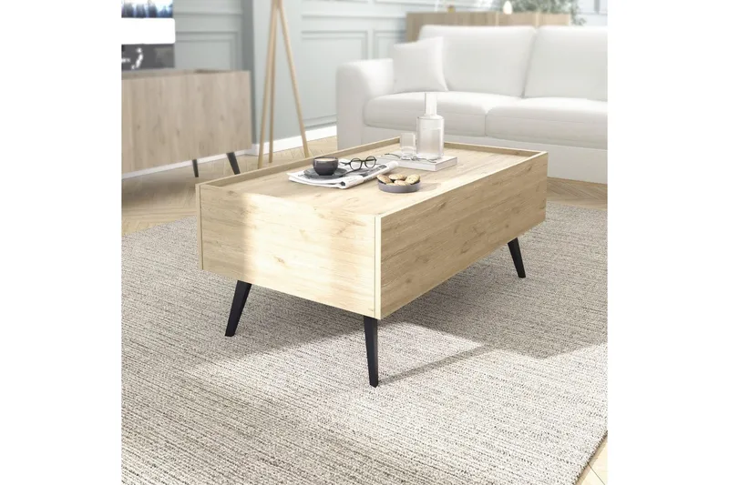 Sohvapöytä Masao tammi - Vaaleanruskea - Huonekalut - Pöytä & ruokailuryhmä - Sohvapöytä