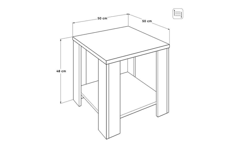 Sohvapöytä Masao Taupe - Taupe - Huonekalut - Pöytä & ruokailuryhmä - Sohvapöytä