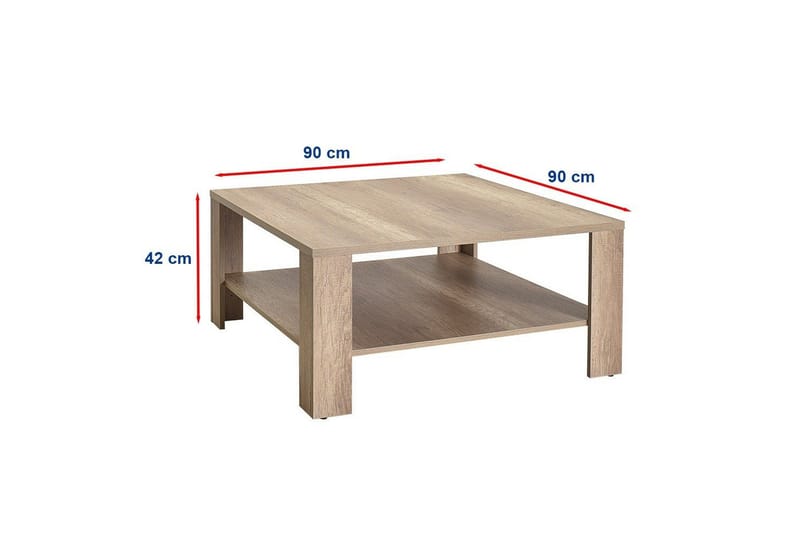 Sohvapöytä Masao Vaalea Pähkinäpuu - Vaalea Pähkinäpuu - Huonekalut - Pöytä & ruokailuryhmä - Sohvapöytä